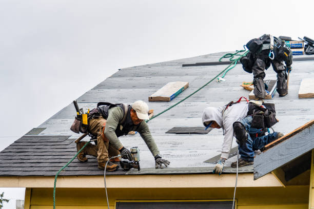 Professional Gutter Installation technician working in Sterling, VA